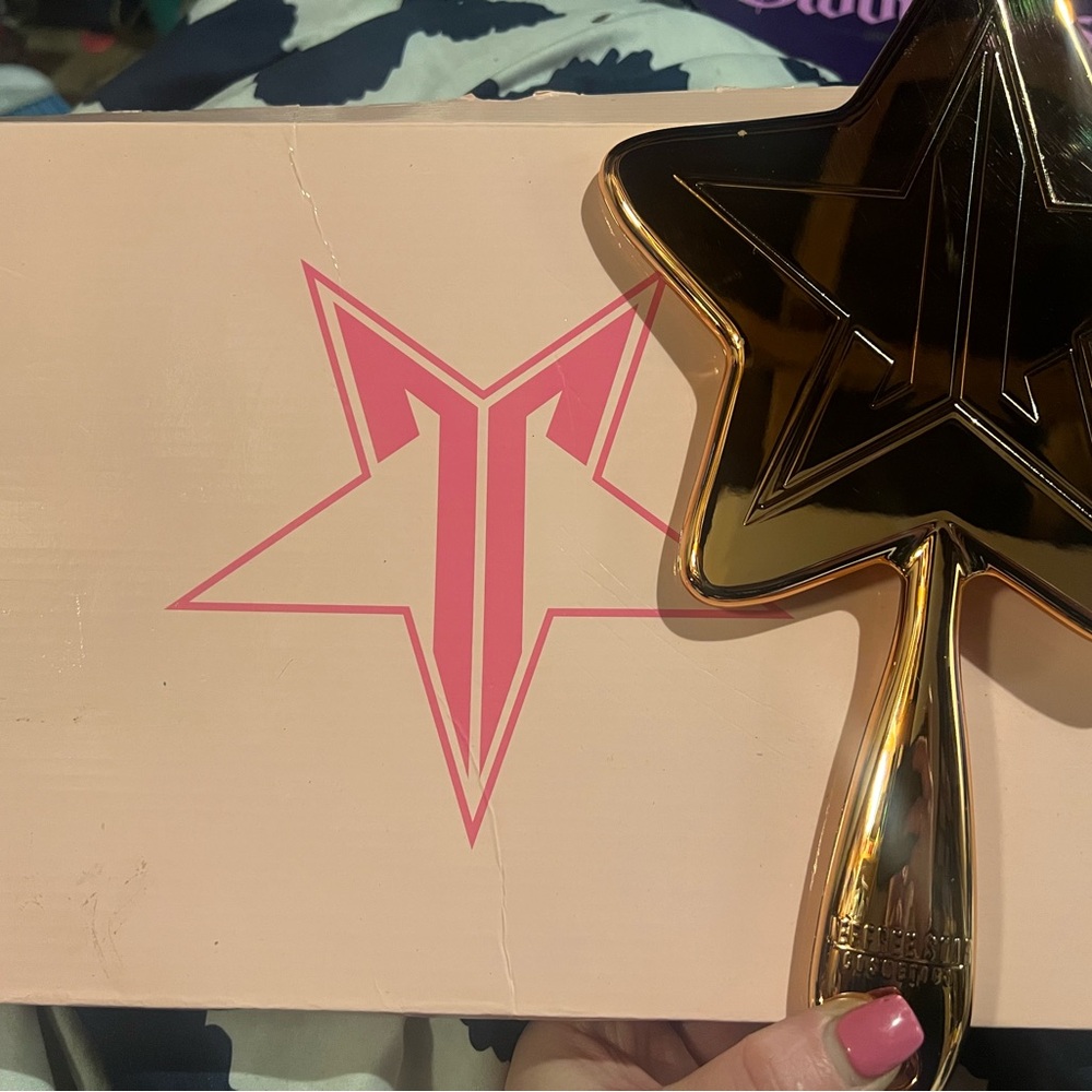 Jeffree Star Rise gold mirror with box